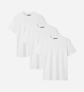Camiseta de bambú blanca - Pack de 3, ultra suave y transpirable