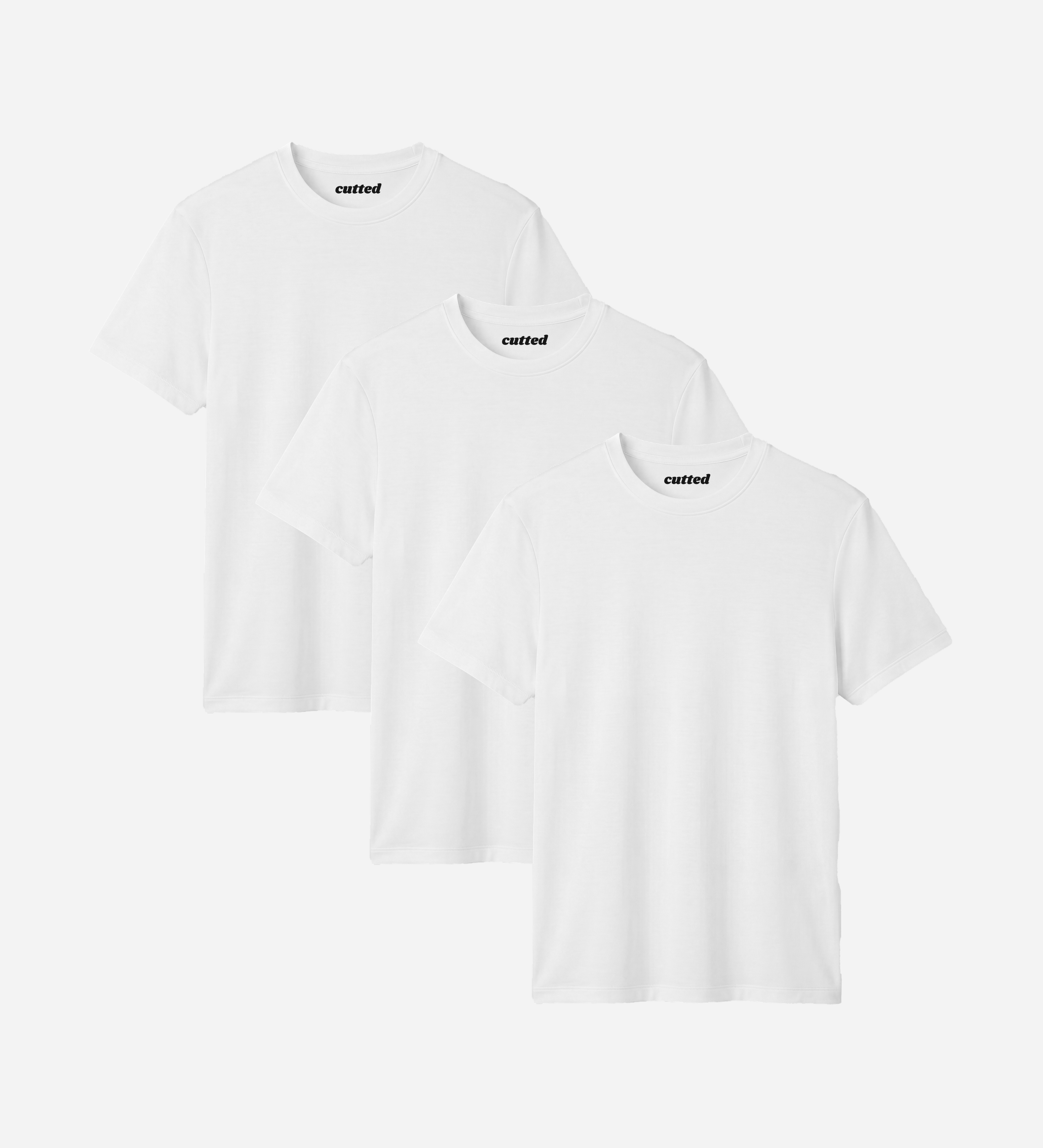 Camiseta de bambú blanca - Pack de 3, ultra suave y transpirable