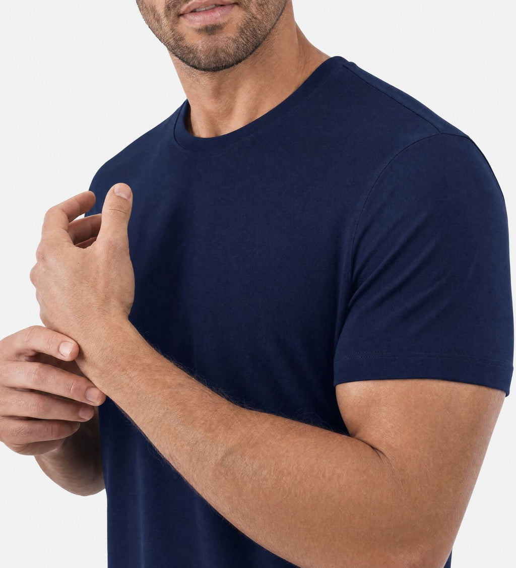 Camiseta esencial de bambú – Pack de 4, suave y transpirable
