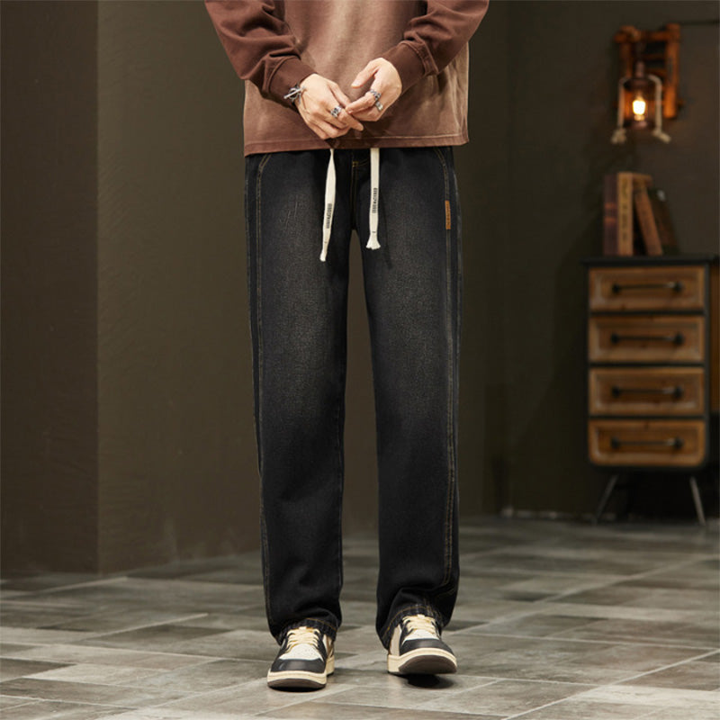 🔥Nueva colección 2026: Jeans rectos sueltos para hombres, con estilo y comodidad