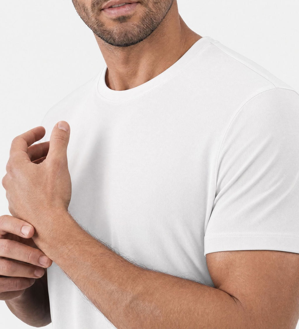 Camiseta esencial de bambú – Pack de 4, suave y transpirable