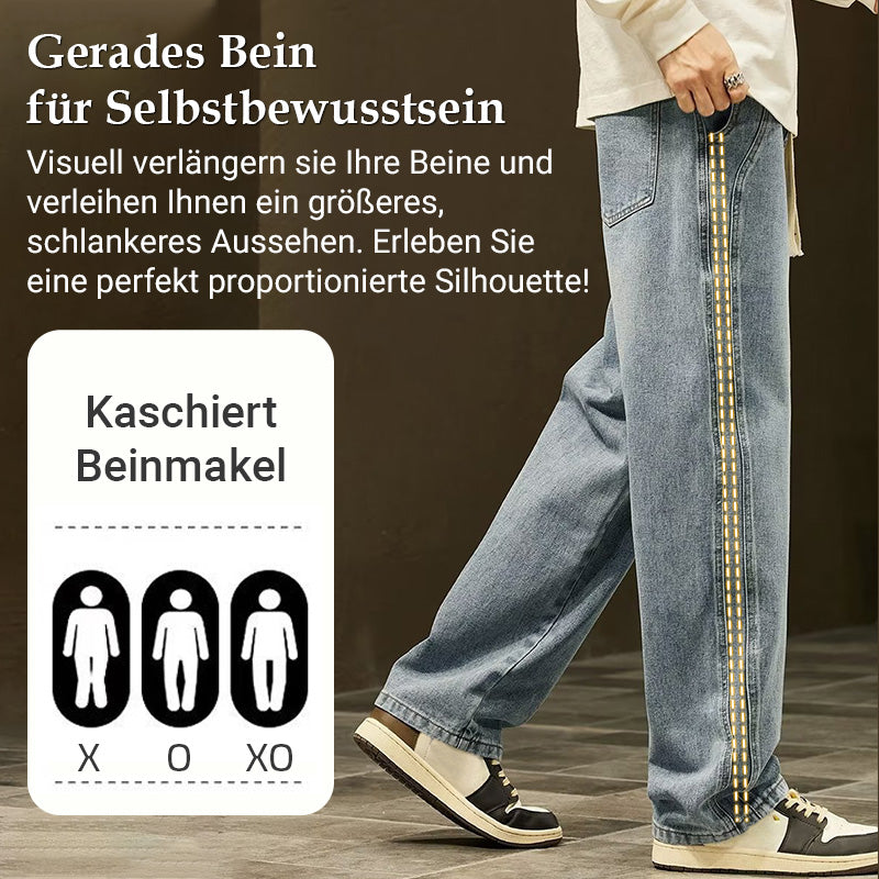 🔥Nueva colección 2026: Jeans rectos sueltos para hombres, con estilo y comodidad