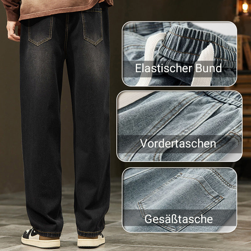 🔥Nueva colección 2026: Jeans rectos sueltos para hombres, con estilo y comodidad