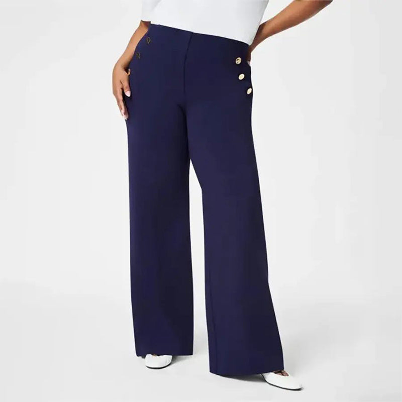¡Descuento del 53%! Pantalón muy elástico con cierre de botón, de pierna ancha – favorece la figura, 3 longitudes, súper cómodo 🏃‍♀️👖✨