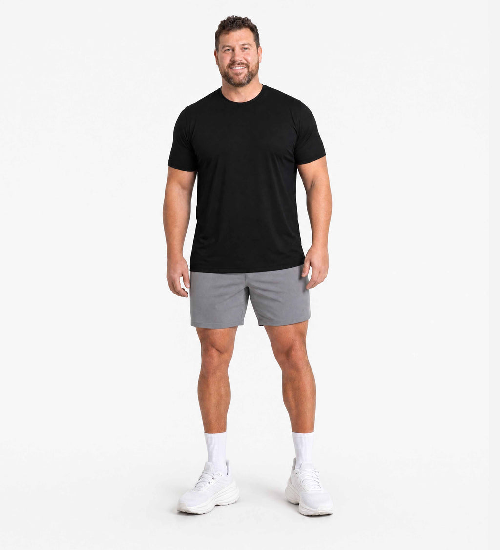 Camisetas de bambú negras - pack de 6