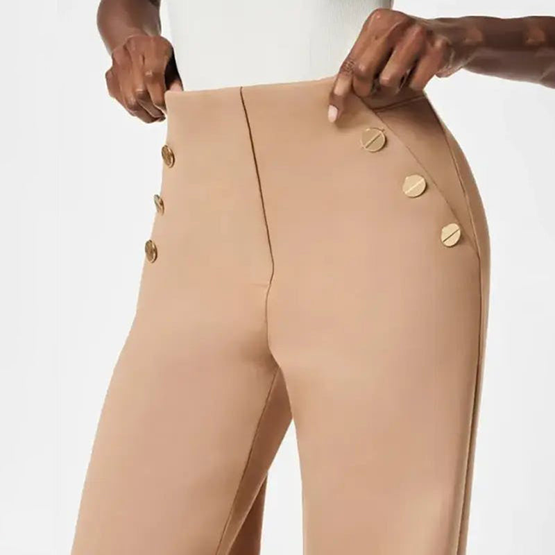 ¡Descuento del 53%! Pantalón muy elástico con cierre de botón, de pierna ancha – favorece la figura, 3 longitudes, súper cómodo 🏃‍♀️👖✨