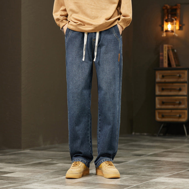 🔥Nueva colección 2026: Jeans rectos sueltos para hombres, con estilo y comodidad