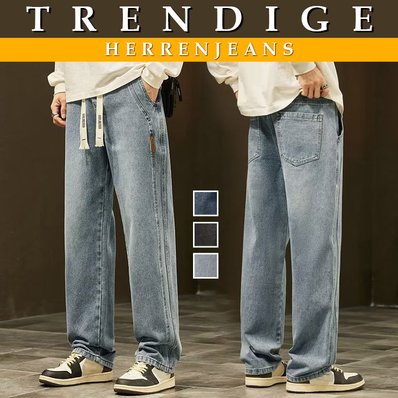 🔥Nueva colección 2026: Jeans rectos sueltos para hombres, con estilo y comodidad