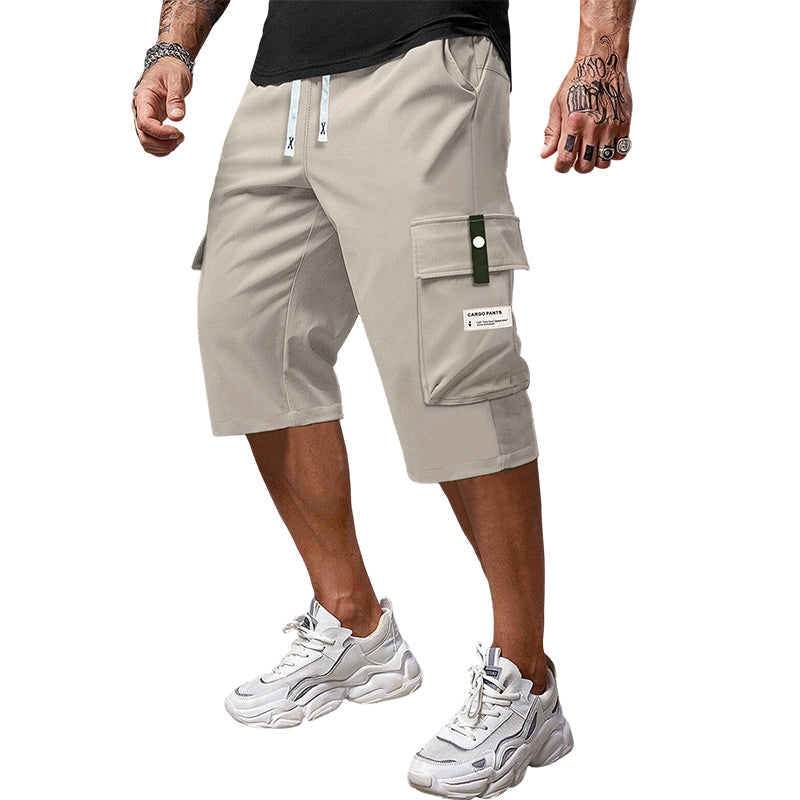Pantalón cargo 3/4 casual para hombres con cordón ajustable – cómodo, versátil y con estilo ✨🔥