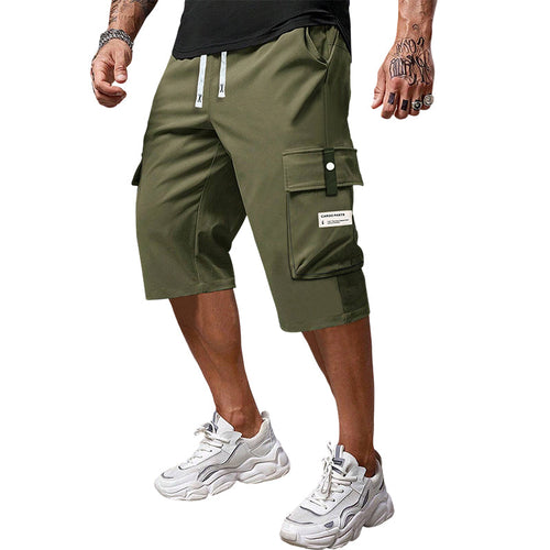 Pantalón cargo 3/4 casual para hombres con cordón ajustable – cómodo, versátil y con estilo ✨🔥