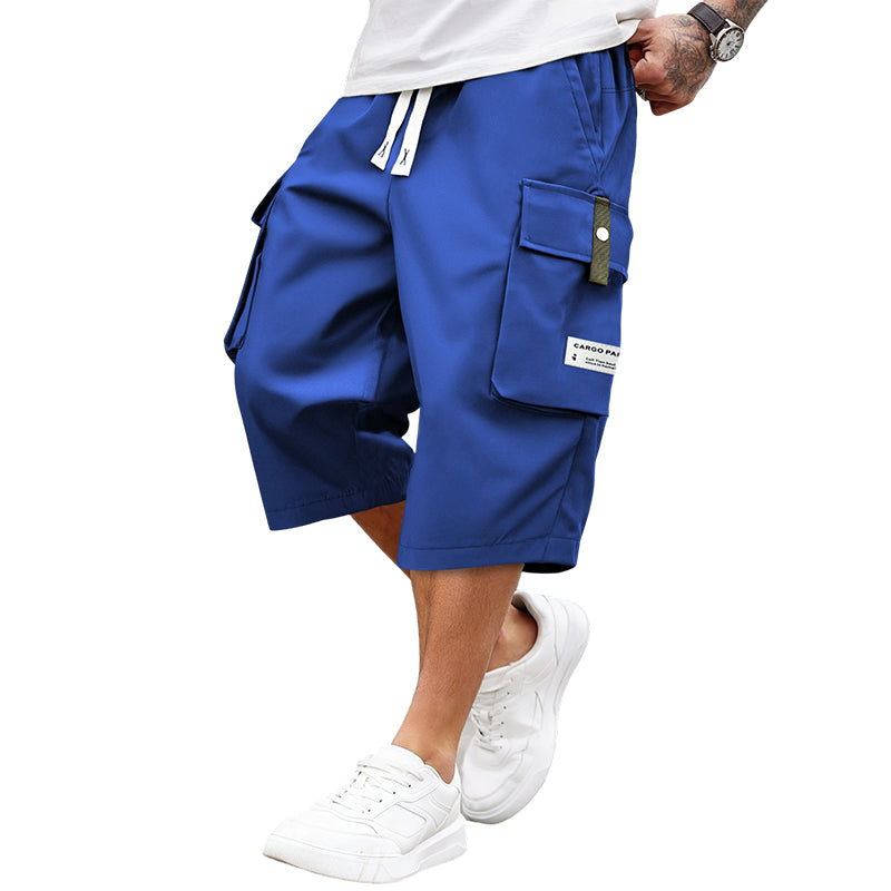 Pantalón cargo 3/4 casual para hombres con cordón ajustable – cómodo, versátil y con estilo ✨🔥