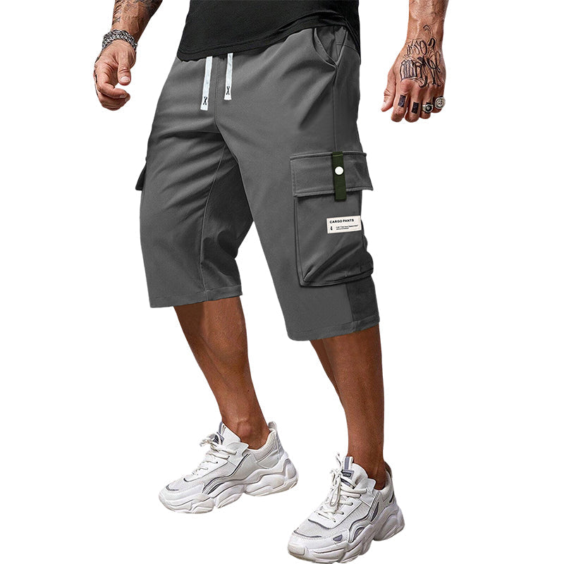 Pantalón cargo 3/4 casual para hombres con cordón ajustable – cómodo, versátil y con estilo ✨🔥