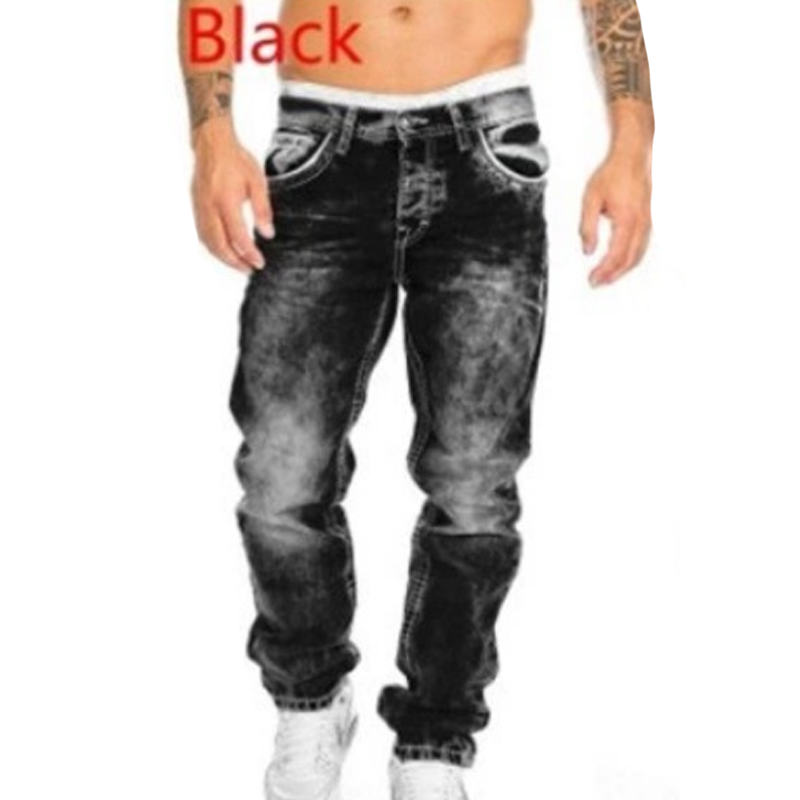 Jeans elásticos creativos para hombres – estilo minimalista, ligeros y veraniegos, ideales para el look emo