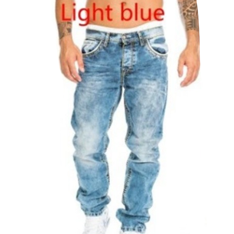 Jeans elásticos creativos para hombres – estilo minimalista, ligeros y veraniegos, ideales para el look emo